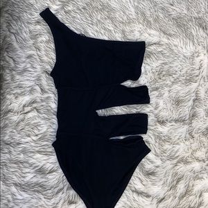 Fashionnova Black cut out Bodysuit